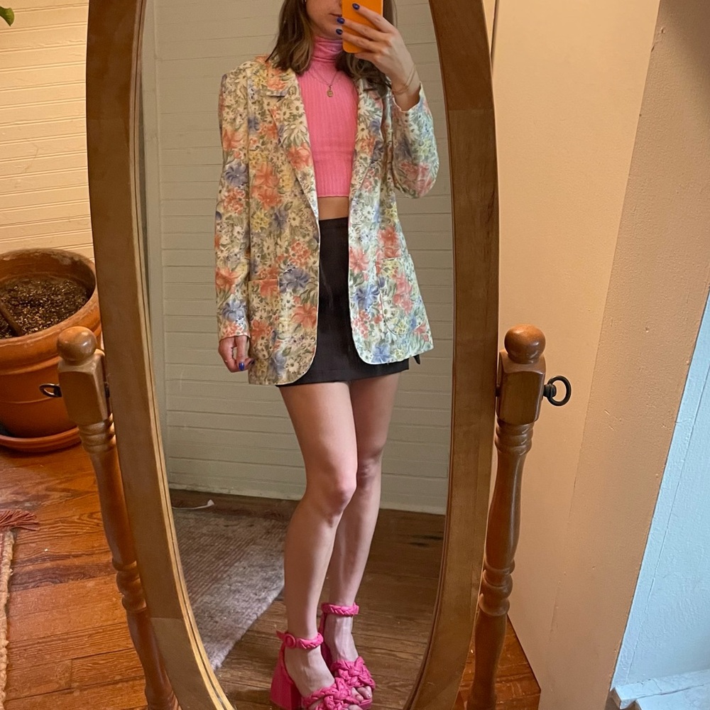 Vintage Floral Blazer